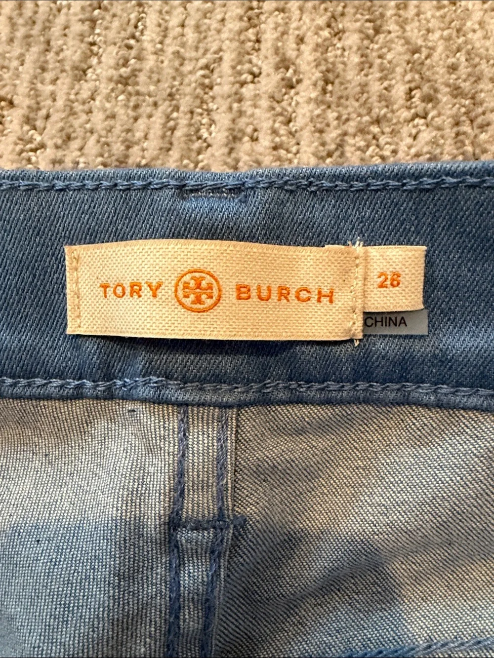 Tory Burch Jeans with Contrast Stitching - Picture 2 of 5